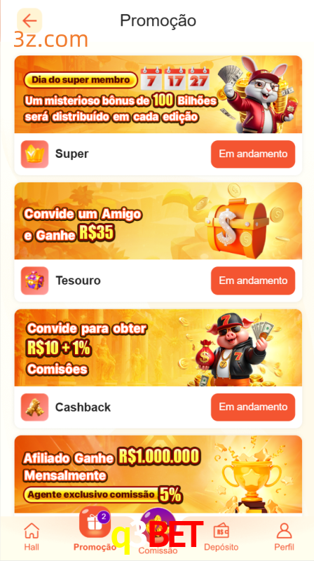 Bônus e Promoções